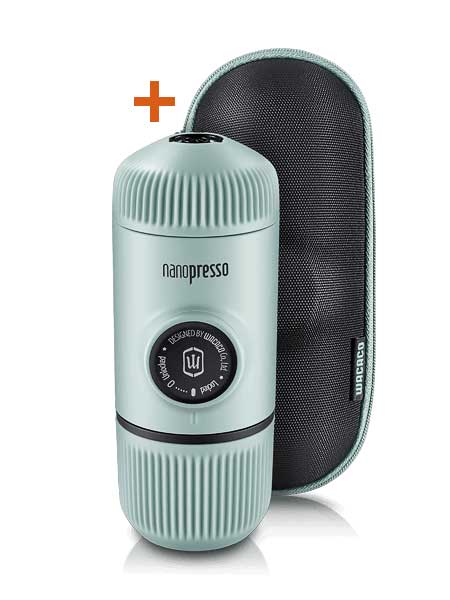 WACACO Кафемашина Nanopresso Classic + калъф, Arctic Blue