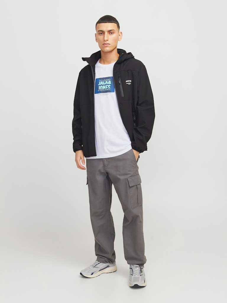 JACK & JONES Тениска JJHUDSON TEE SS CREW NECK LN
