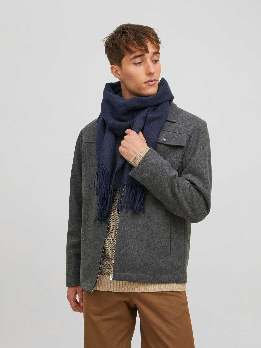 JACK & JONES Шал JACSOLID WOVEN SCARF NOOS