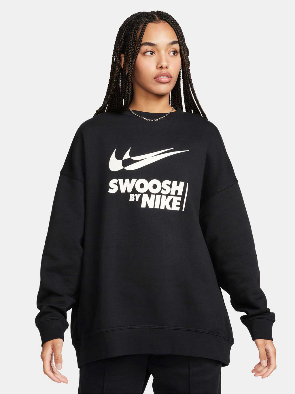NIKE Блуза W NSW FLC OS CREW GLS