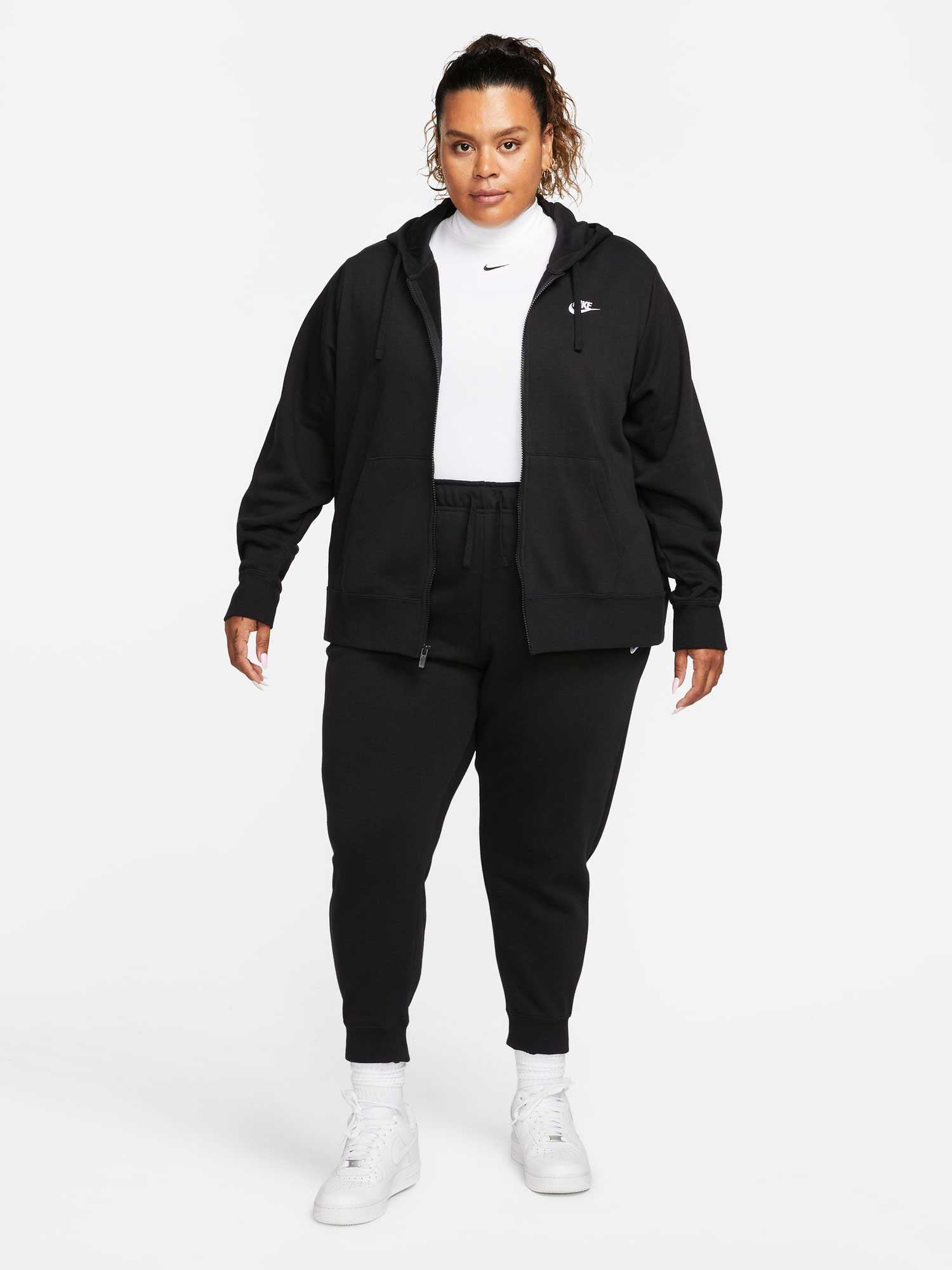 NIKE Суитшърт W NSW CLUB FLC FZ HDY STD PLUS