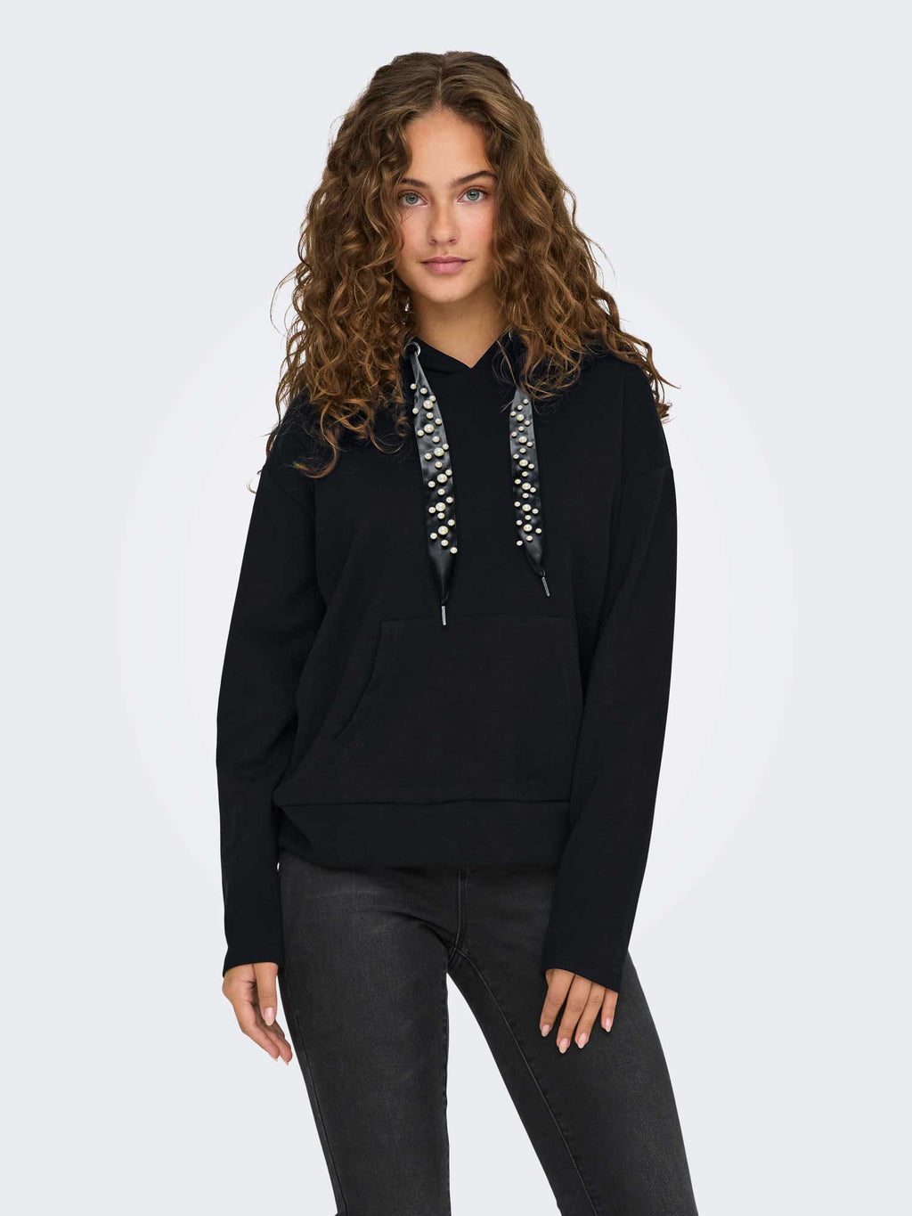 ONLY Суитшърт ONLFANCY L/S HOOD STRING SWT