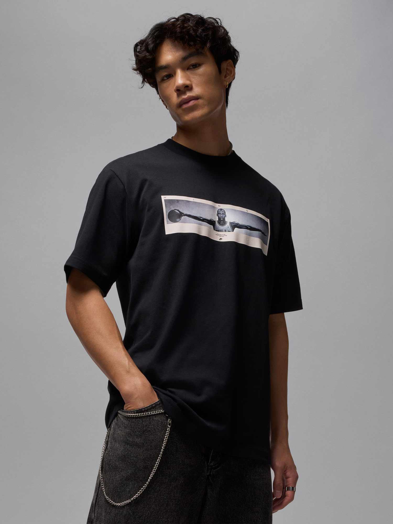JORDAN Тениска M J NC WINGS PHOTO SS CREW