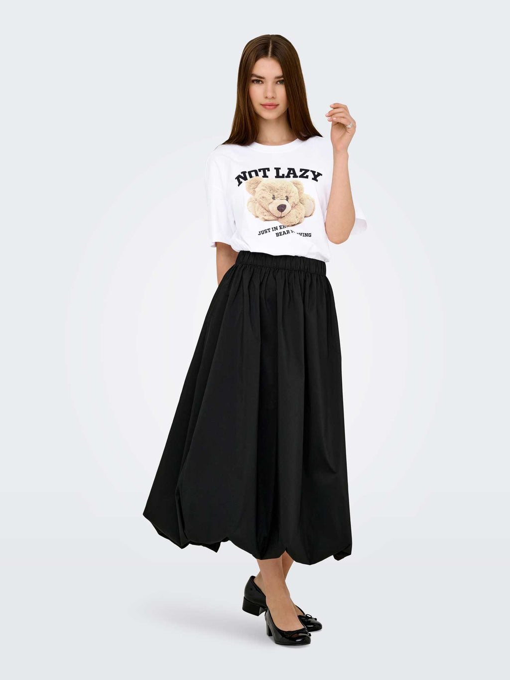 ONLY Тениска ONLVIVVI LIFE S/S LOVELY TOP JRS