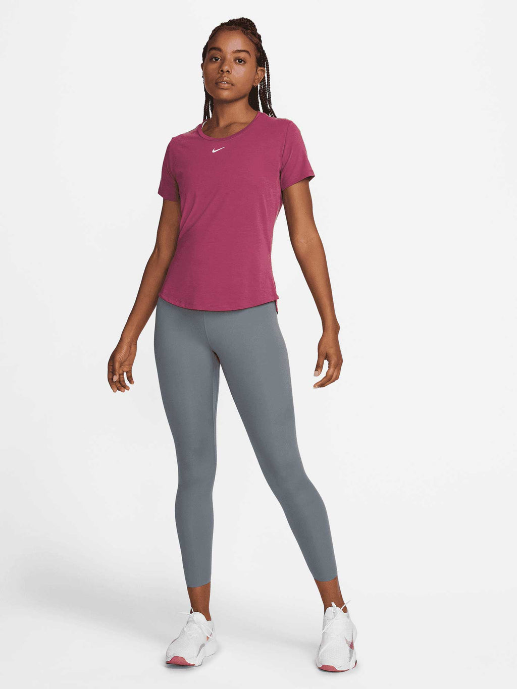 NIKE Тениска W NK ONE LUXE DF SS STD TOP