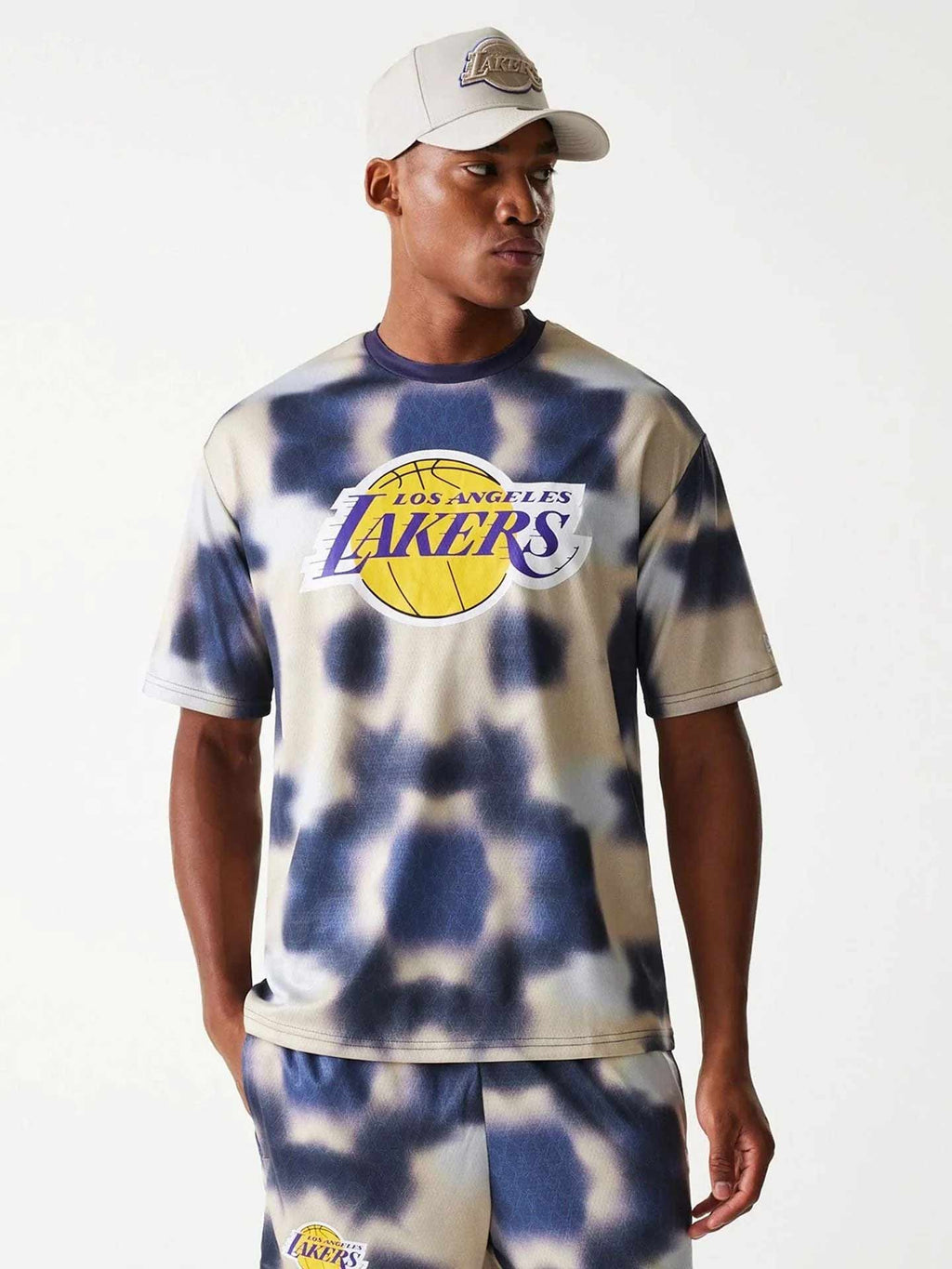 NEW ERA Тениска NBA AOP OS TEE LOSLAK