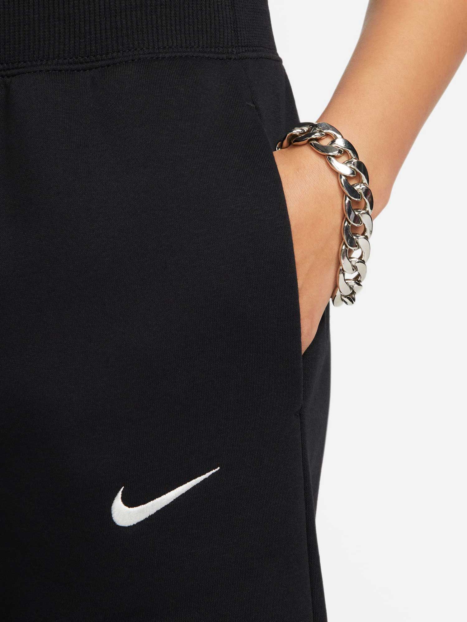 NIKE Спортно долнище W NSW PHNX FLC HR CROP SWTP
