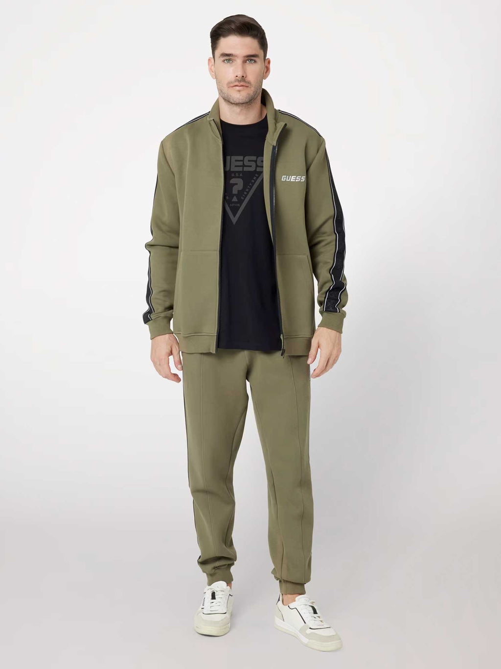 GUESS Спортно горнище MICKEY FULL ZIP SWEATSHIRT