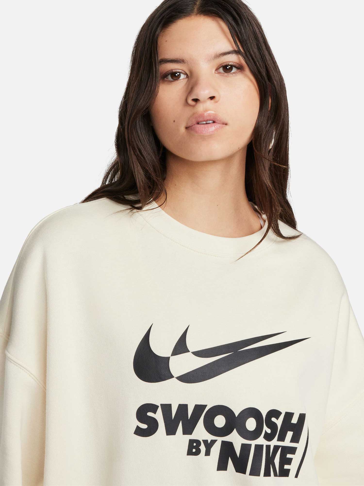 NIKE Блуза W NSW FLC OS CREW GLS