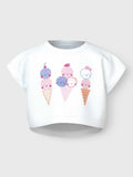 NAME IT Тениска NMFVILMA CAPSL CROP TOP