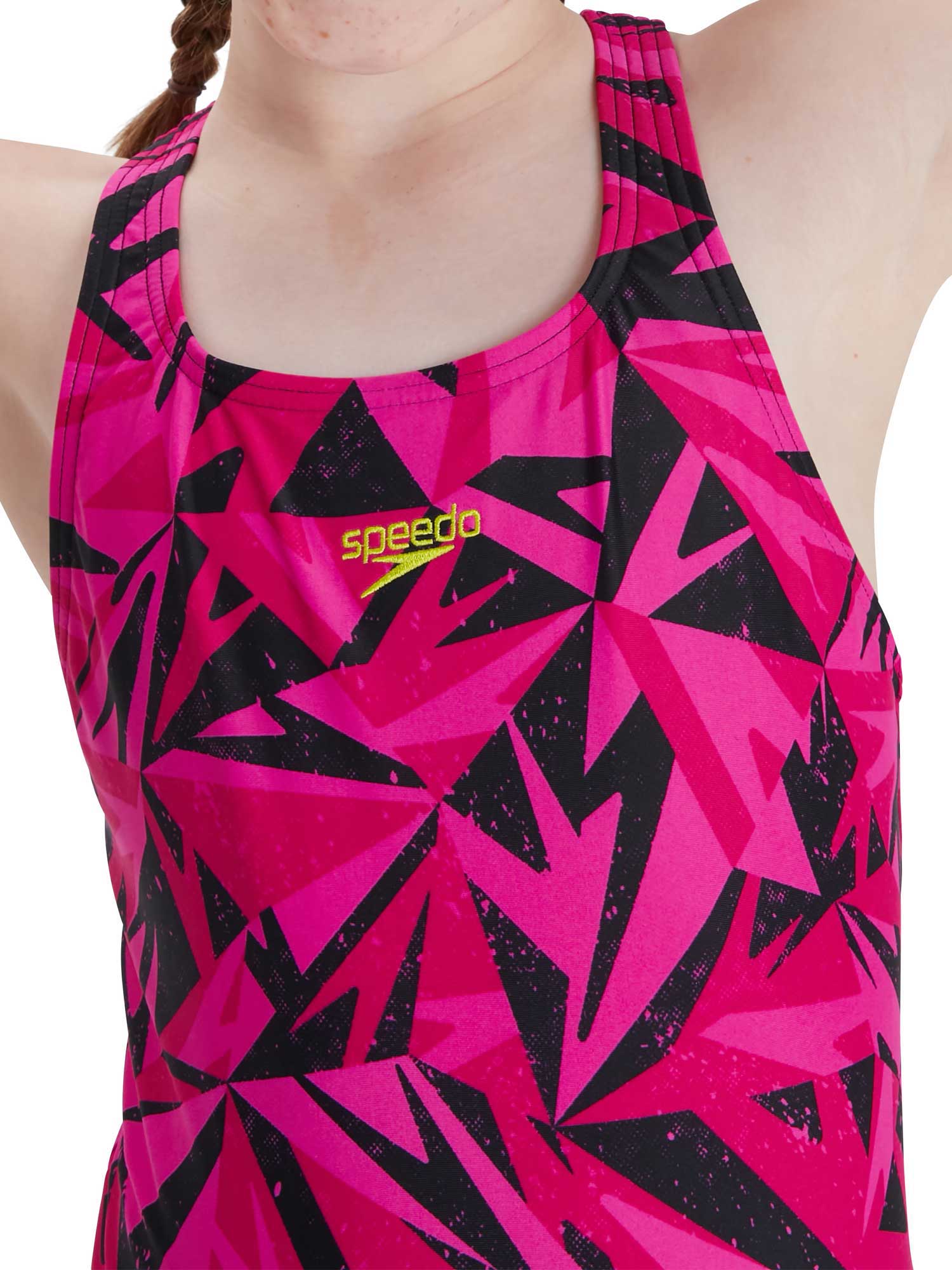 SPEEDO Цял бански GIRLS HYPER BOOM ALLOVER MEDALIST