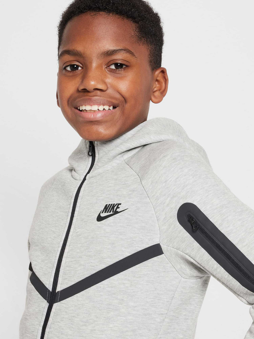 NIKE Суитшърт B NSW TCH FLC FZ - PD