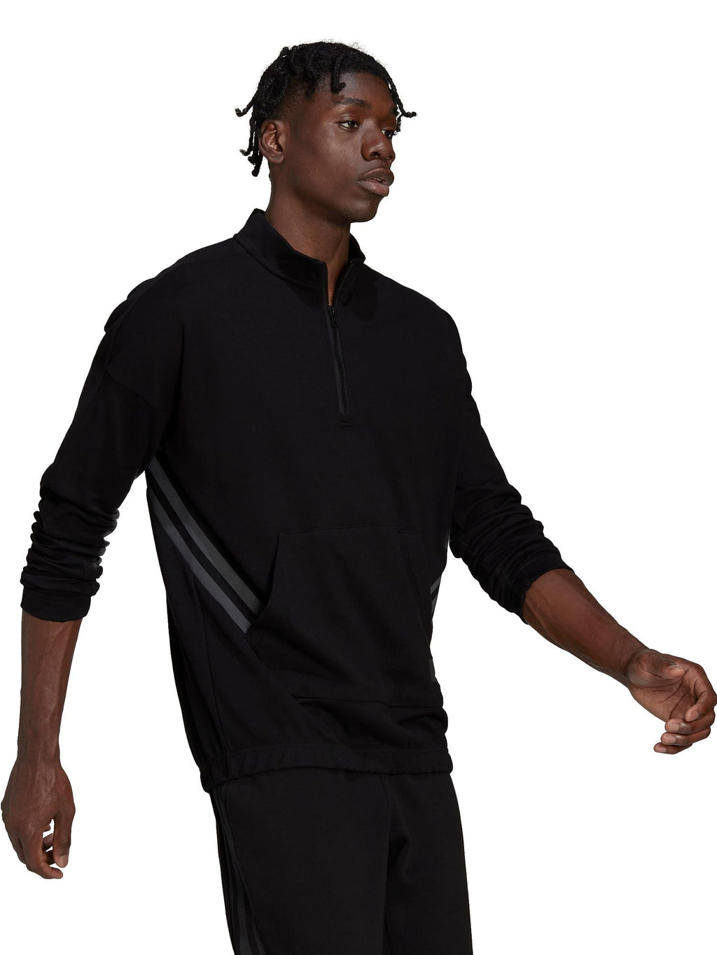 ADIDAS SPORTSWEAR Блуза TRVL Three Stripes 1\/4 Zip
