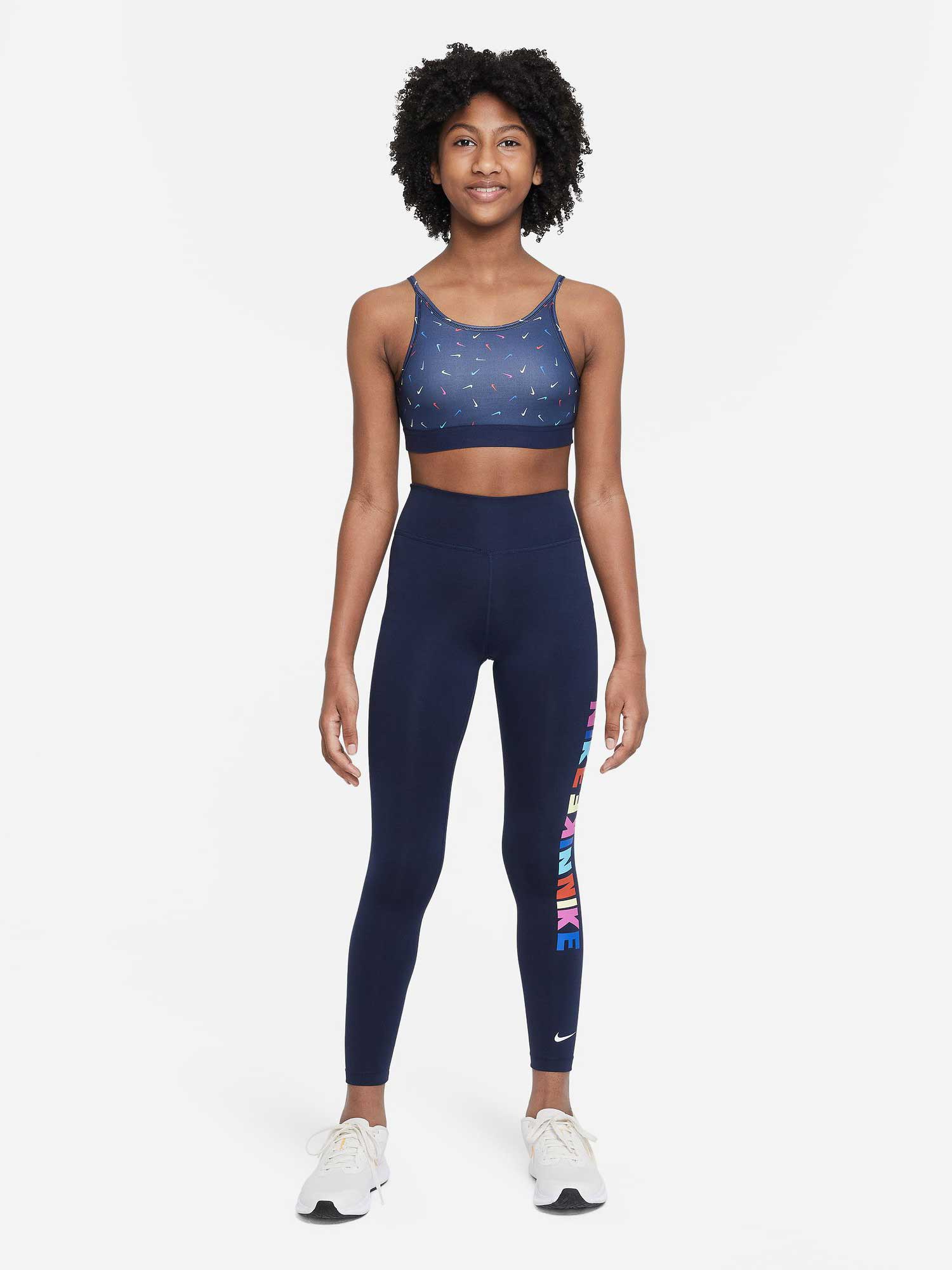 NIKE Спортен сутиен G DF TROPHY SWSH PRNT BRA