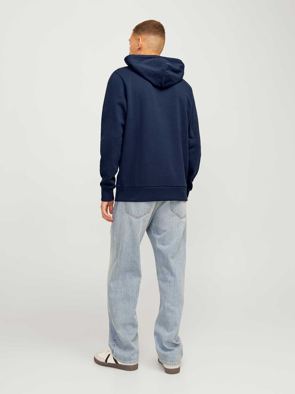 JACK & JONES Суитшърт JJXMAS ONE COLOR FUNNY SWEAT HOOD