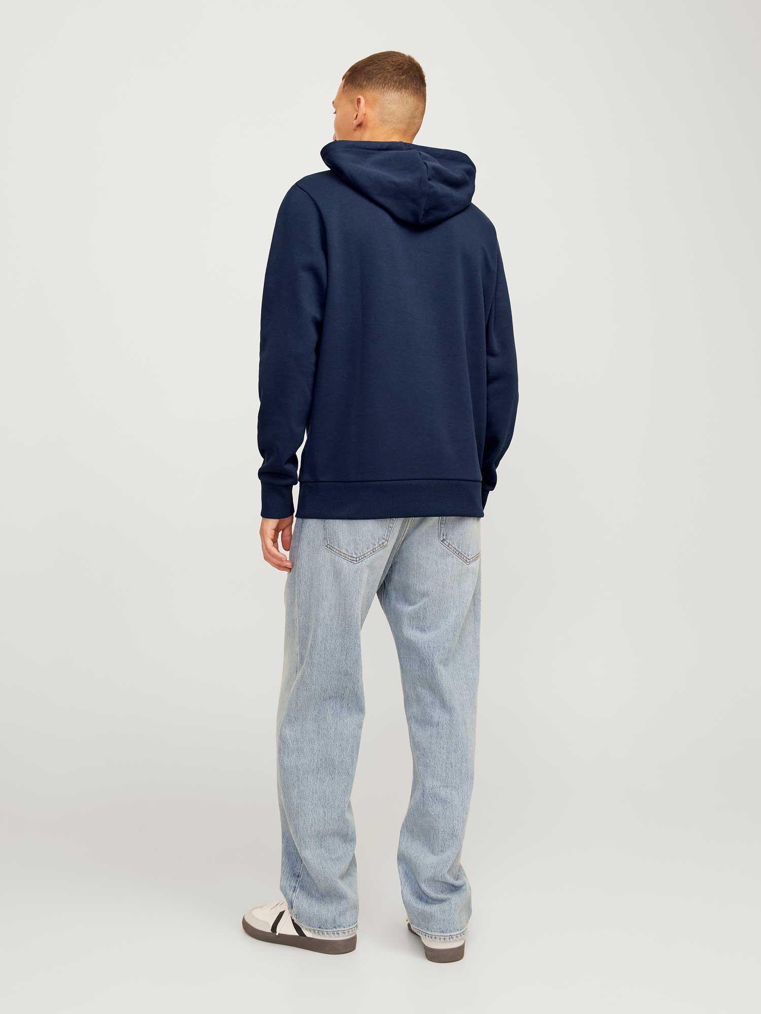 JACK & JONES Суитшърт JJXMAS ONE COLOR FUNNY SWEAT HOOD