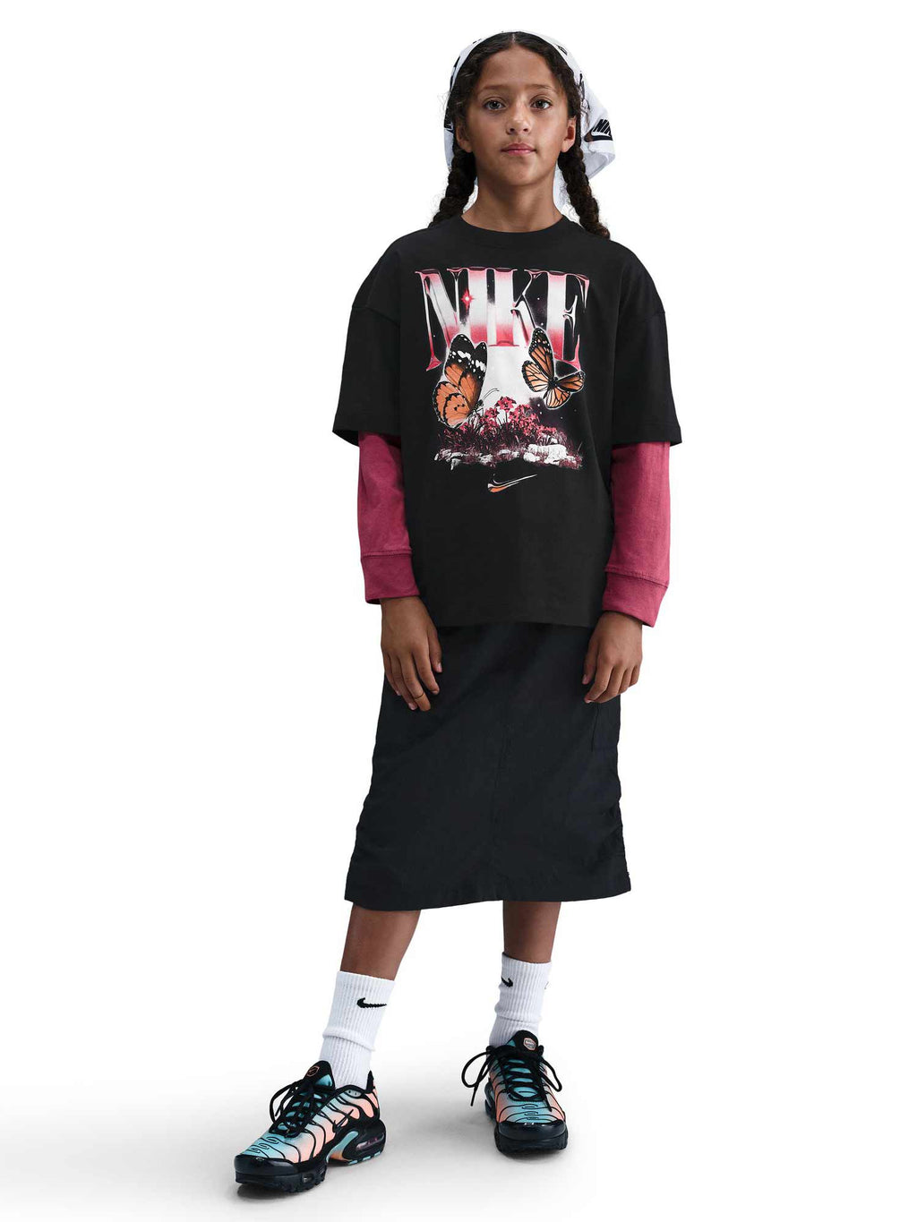 NIKE Тениска G NSW TEE BUTTRFLY OS
