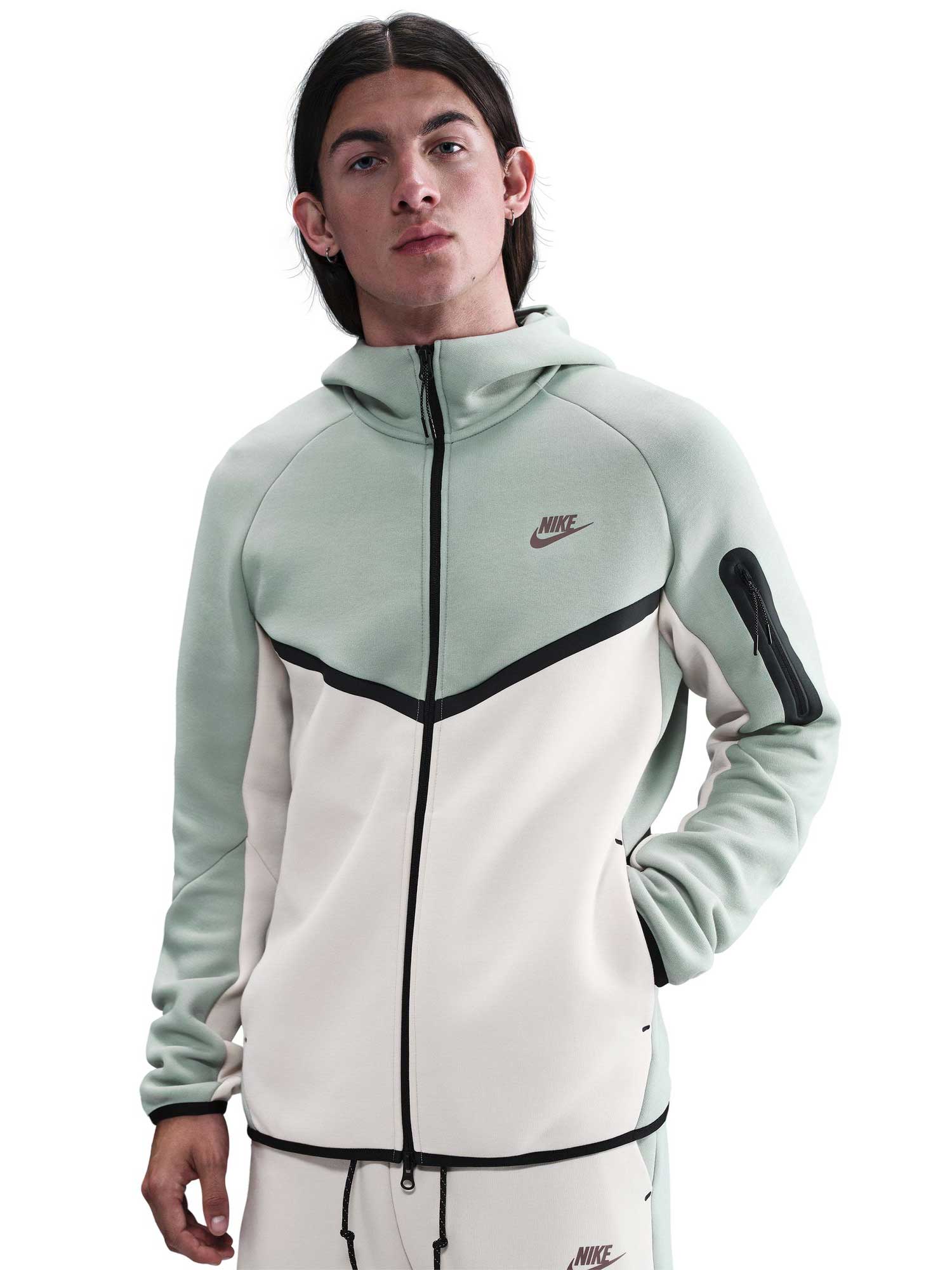 NIKE Суитшърт M NK TCH FLC FZ WR HOODIE