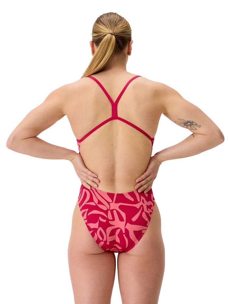 SPEEDO Цял бански FL PRINTED V-BACK