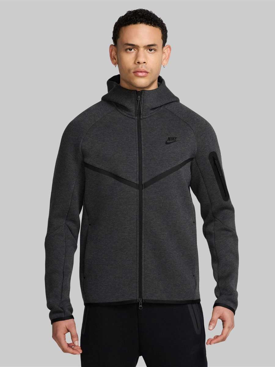 NIKE Суитшърт M NK TCH FLC FZ WR HOODIE