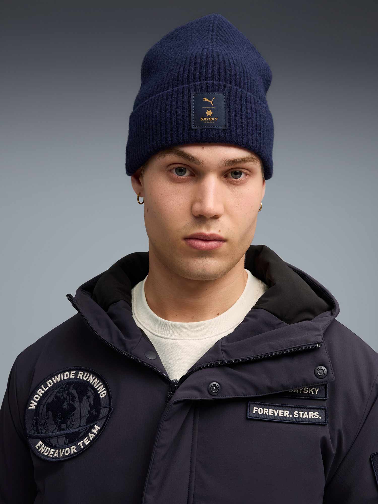 PUMA Шапка PUMA X SAYSKY MERINO Mid Crown Beanie