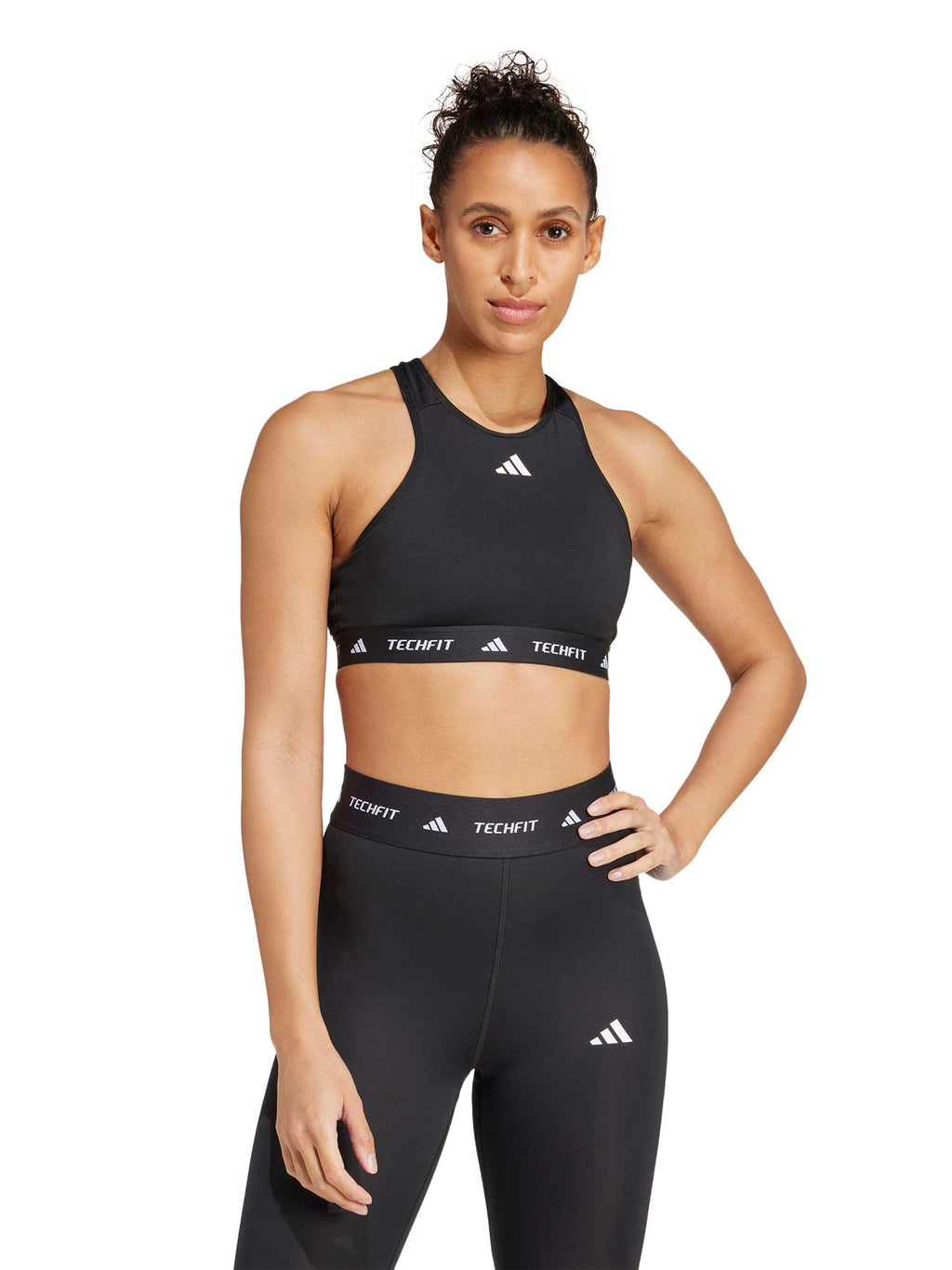 ADIDAS PERFORMANCE Спортен сутиен TECHFIT Medium-Support High-Neck