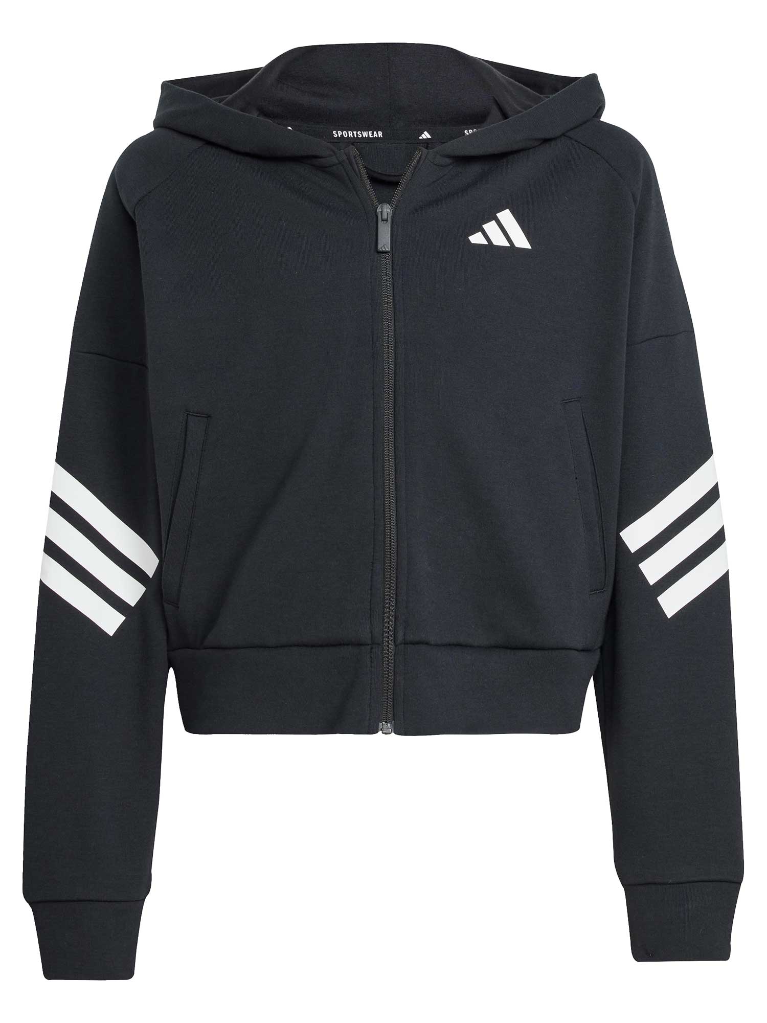 ADIDAS SPORTSWEAR Суитшърт Future Icons 3-Stripes Full-Zip Hooded