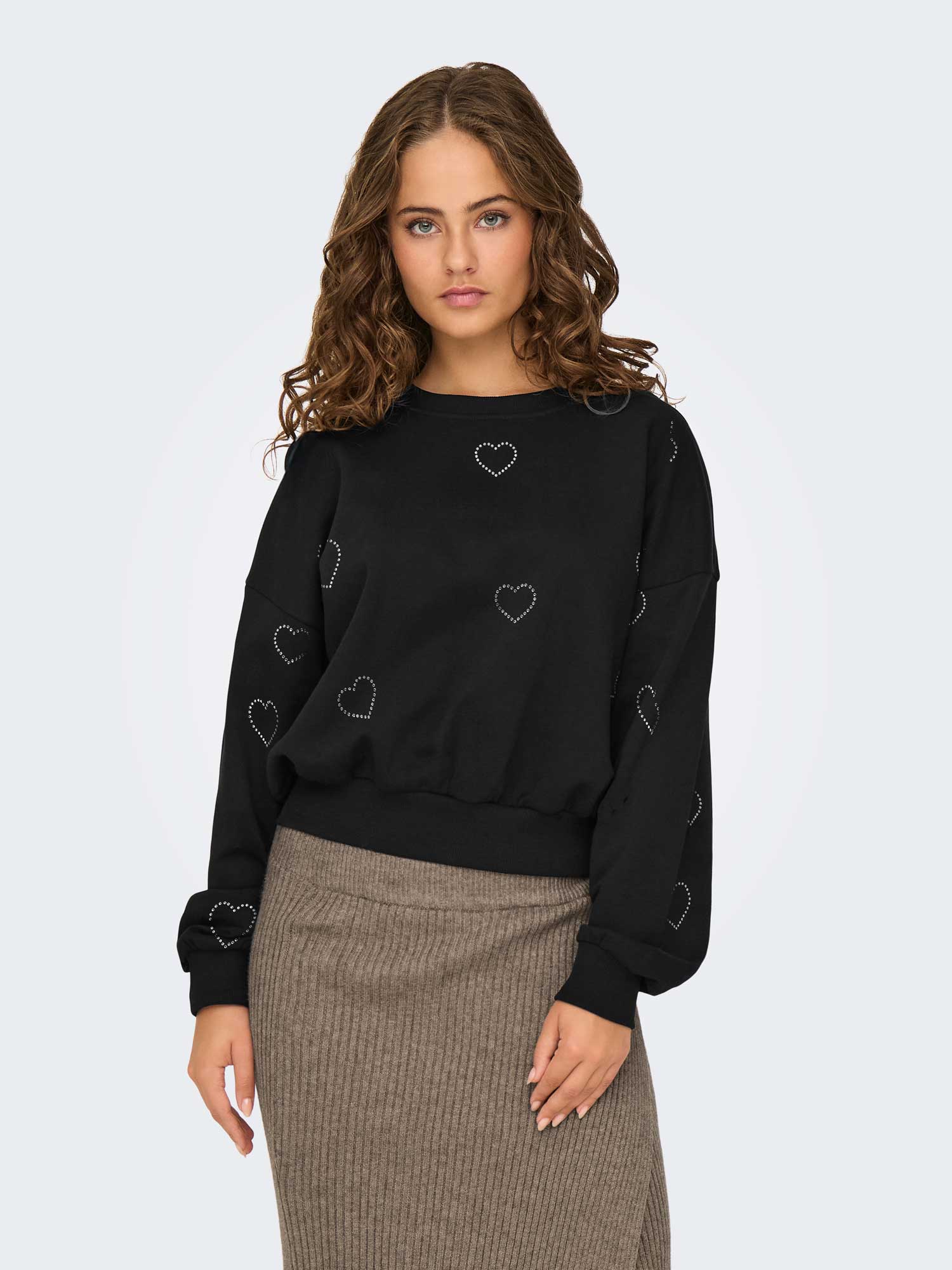 ONLY Блуза ONLBERIT L/S O-NECK SWT