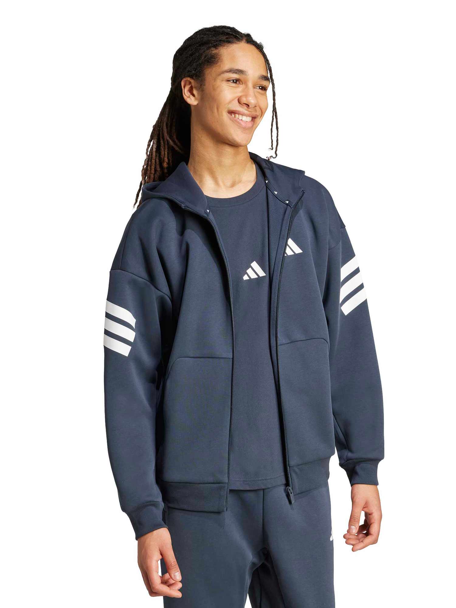 ADIDAS SPORTSWEAR Суитшърт Future Icons 3-Stripes Full-Zip Hoodie