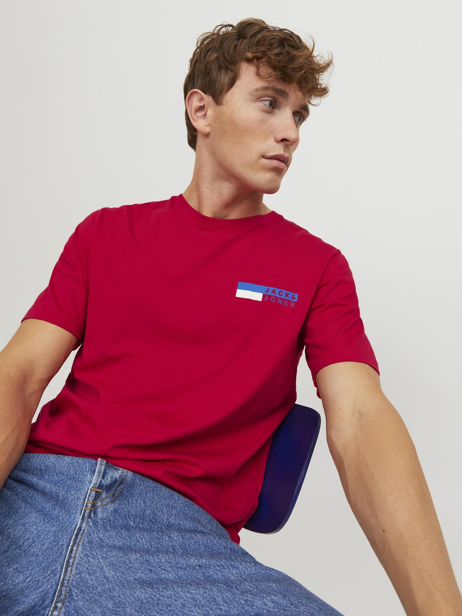 JACK & JONES Тениска JJECORP LOGO TEE PLAY SS O-NECK NOOS