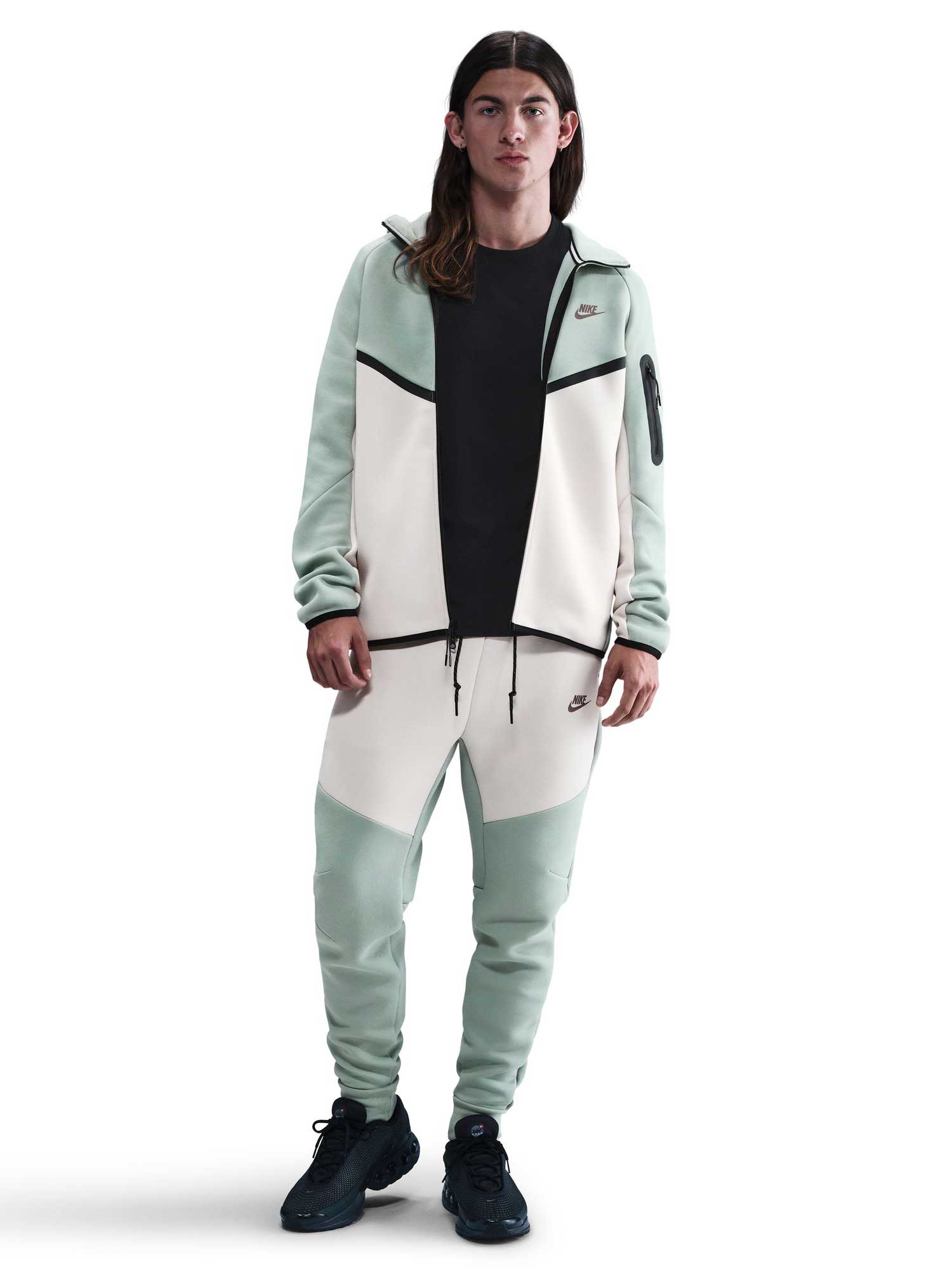 NIKE Суитшърт M NK TCH FLC FZ WR HOODIE