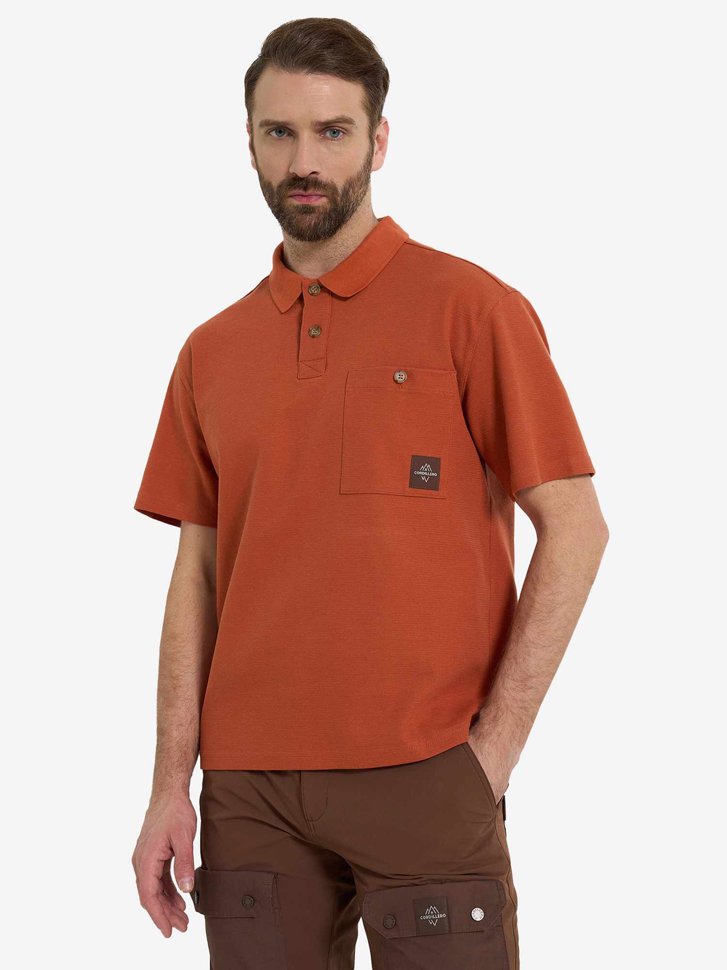 CORDILLERO Тениска Travel Male Polo Best textured fabric