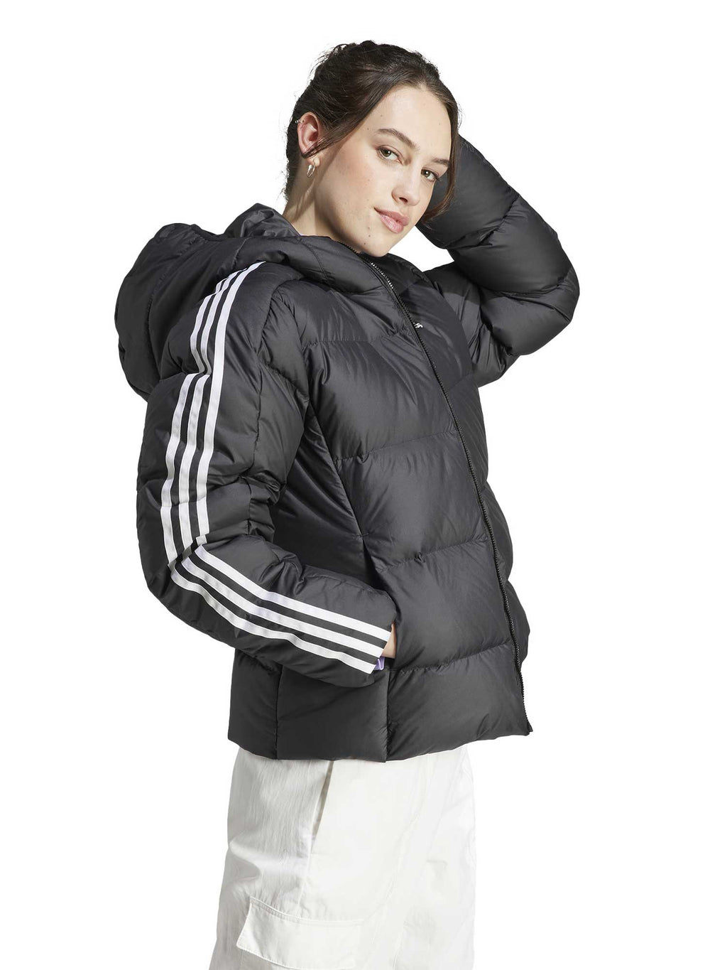 ADIDAS SPORTSWEAR Яке Essentials 3-Stripes Mid Down Hooded