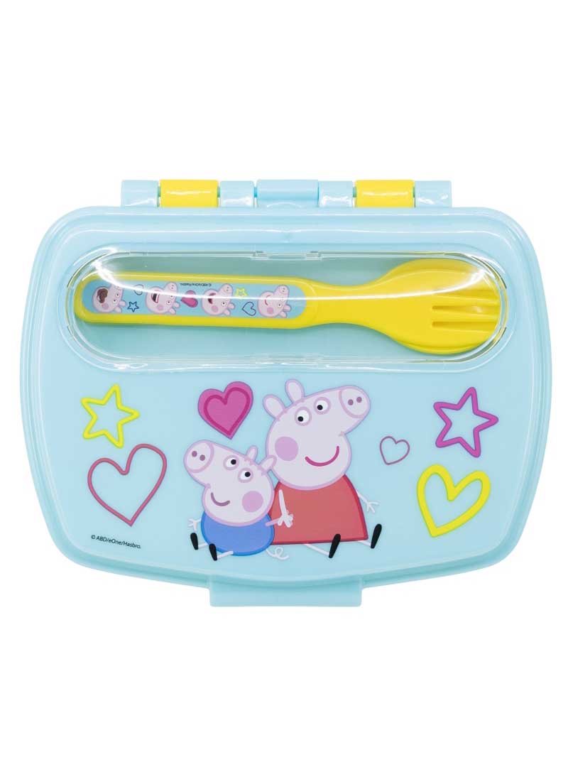 KIDS MOVIE HEROES Кутия за храна FUNNY SANDWICH BOX WITH CUTLERY