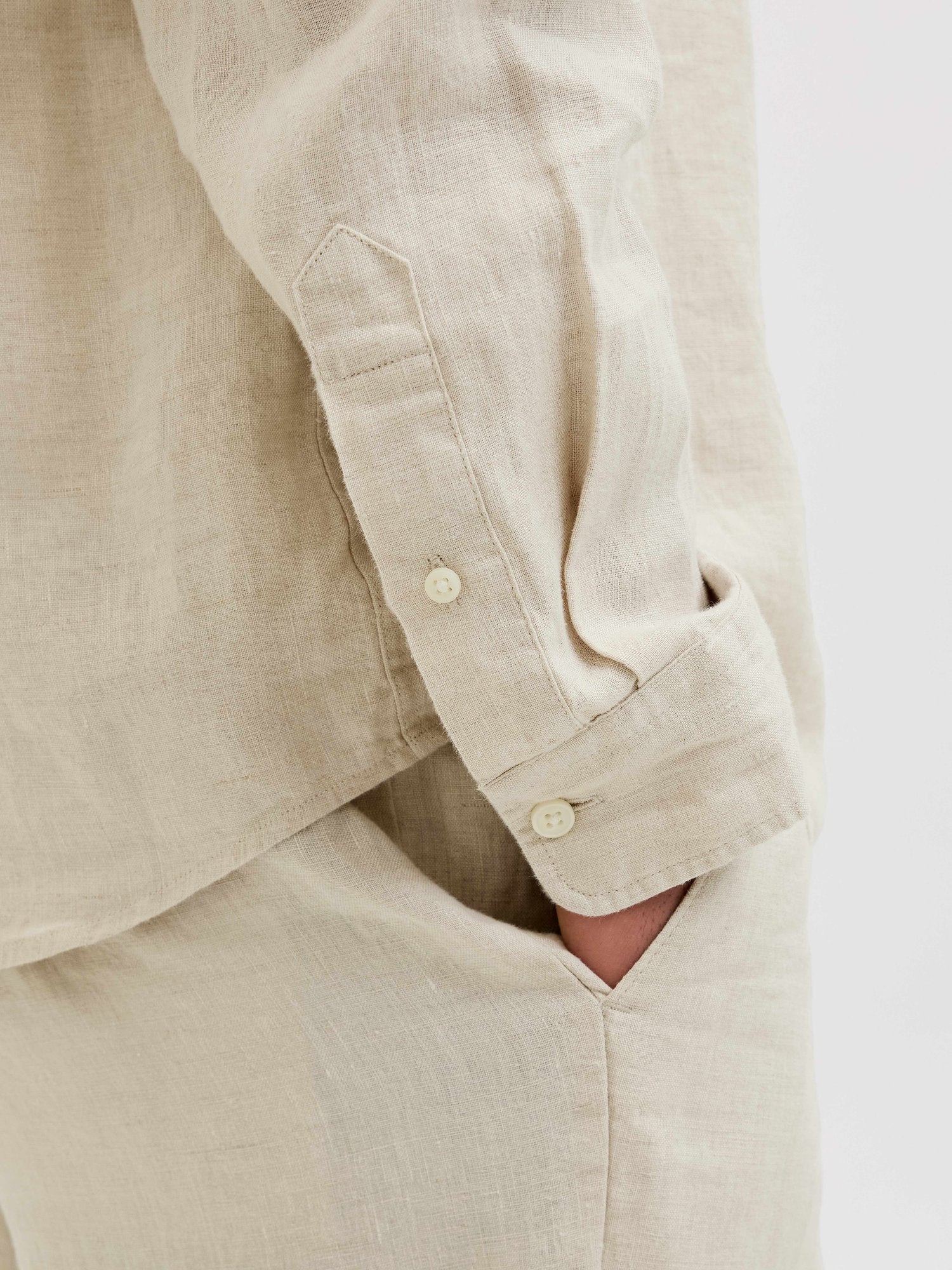 JACK & JONES Риза JPRCCLAWRENCE LINEN L/S SHIRT SN