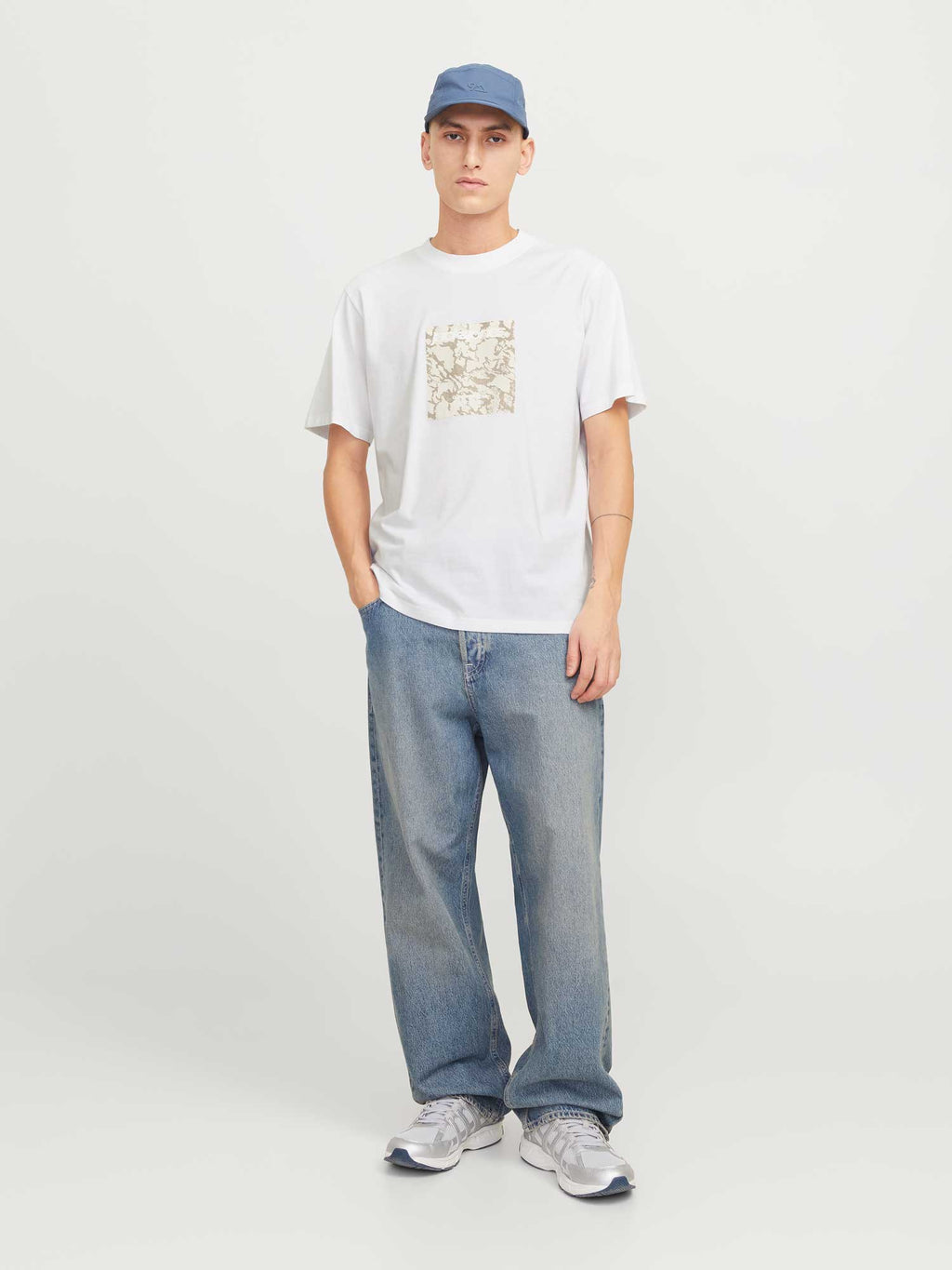 JACK & JONES Тениска JCOTARMAC CAMO FRONT TEE SS CREW NECK LN