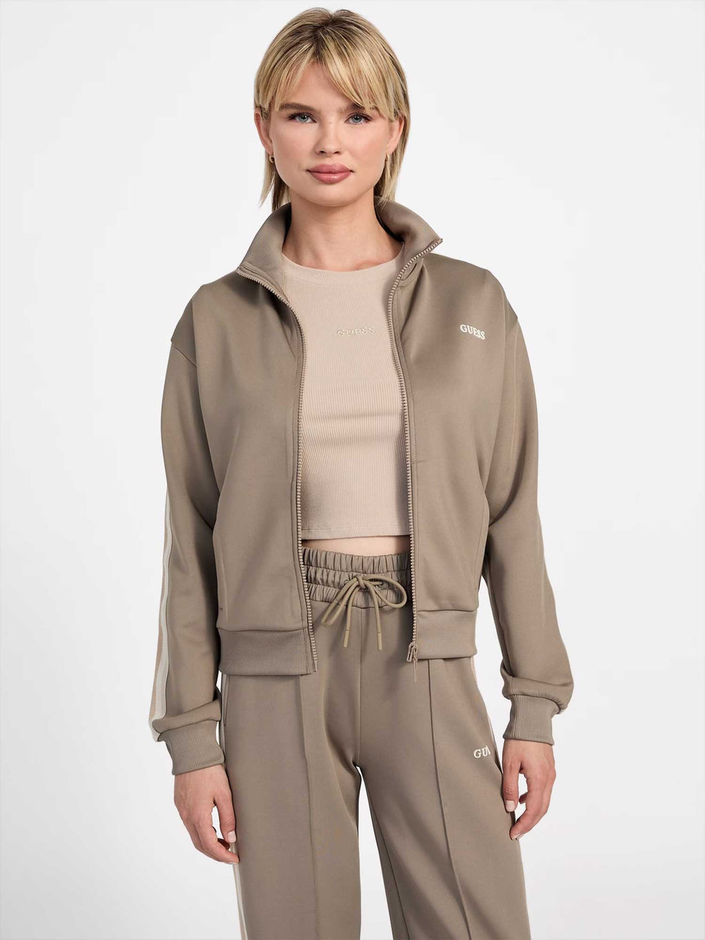 GUESS Спортно горнище YARROW FULL ZIP SWEA