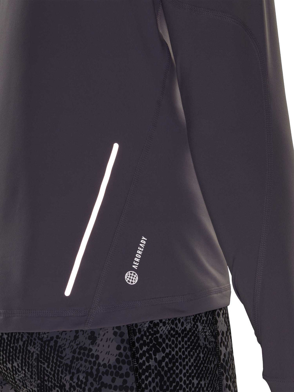 ADIDAS PERFORMANCE Блуза Fast Running Half-Zip Long-Sleeve Top