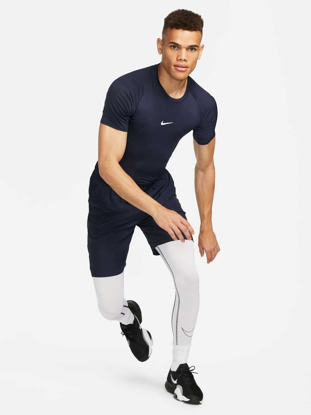 NIKE Тениска M NP DF TIGHT TOP SS