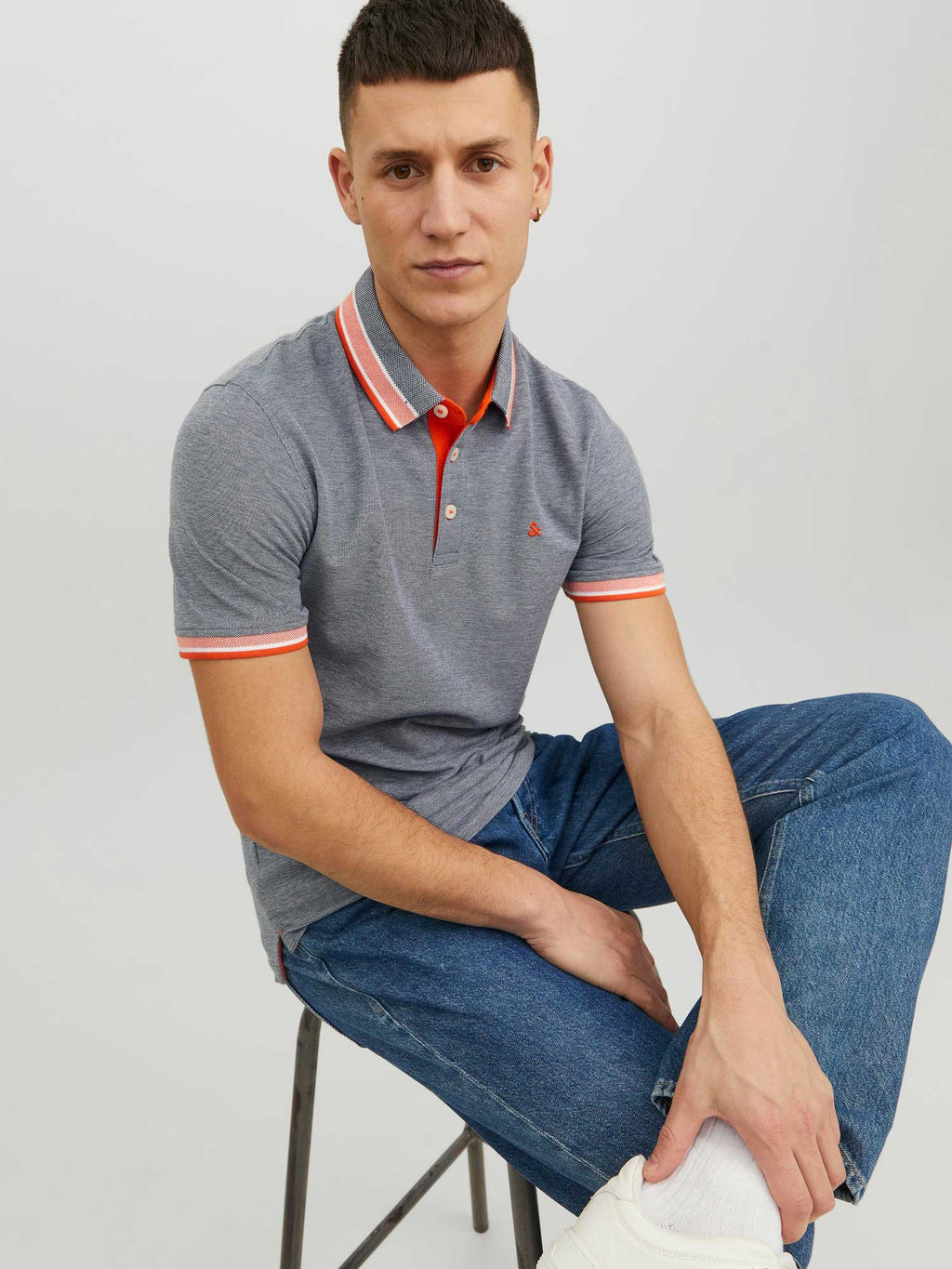 JACK & JONES Тениска JJEPAULOS POLO SS NOOS