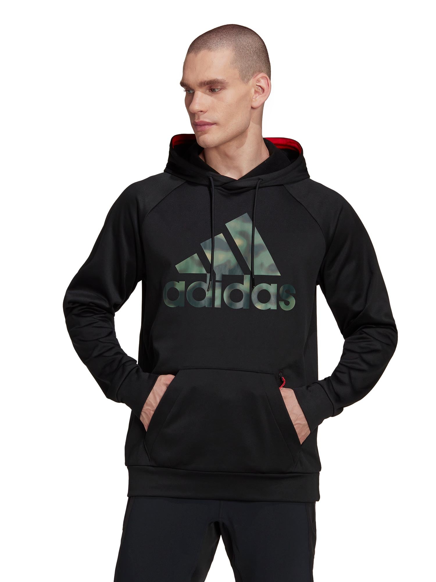 ADIDAS PERFORMANCE Суитшърт AEROREADY Game and Go Camo Logo