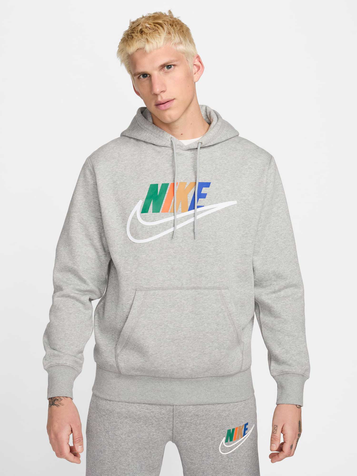 NIKE Суитшърт M NK CLUB BB HDY FUTURA BLOCK