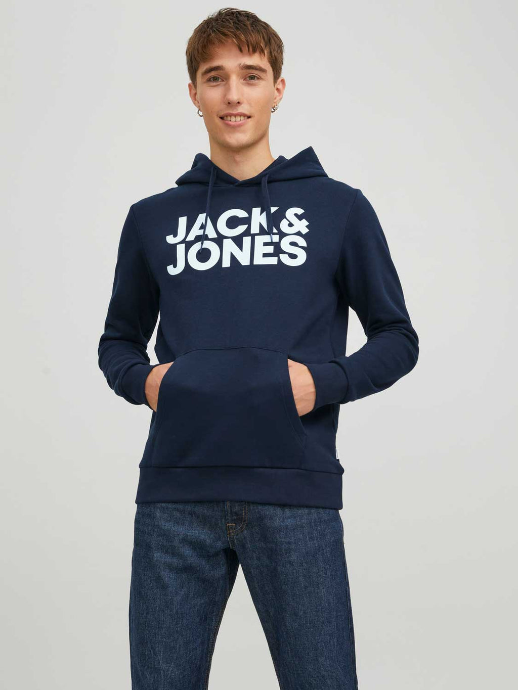 JACK & JONES Суитшърт JJECORP LOGO SWEAT HOOD NOOS