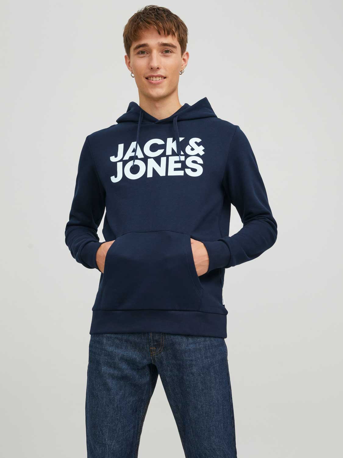 JACK & JONES Суитшърт JJECORP LOGO SWEAT HOOD NOOS