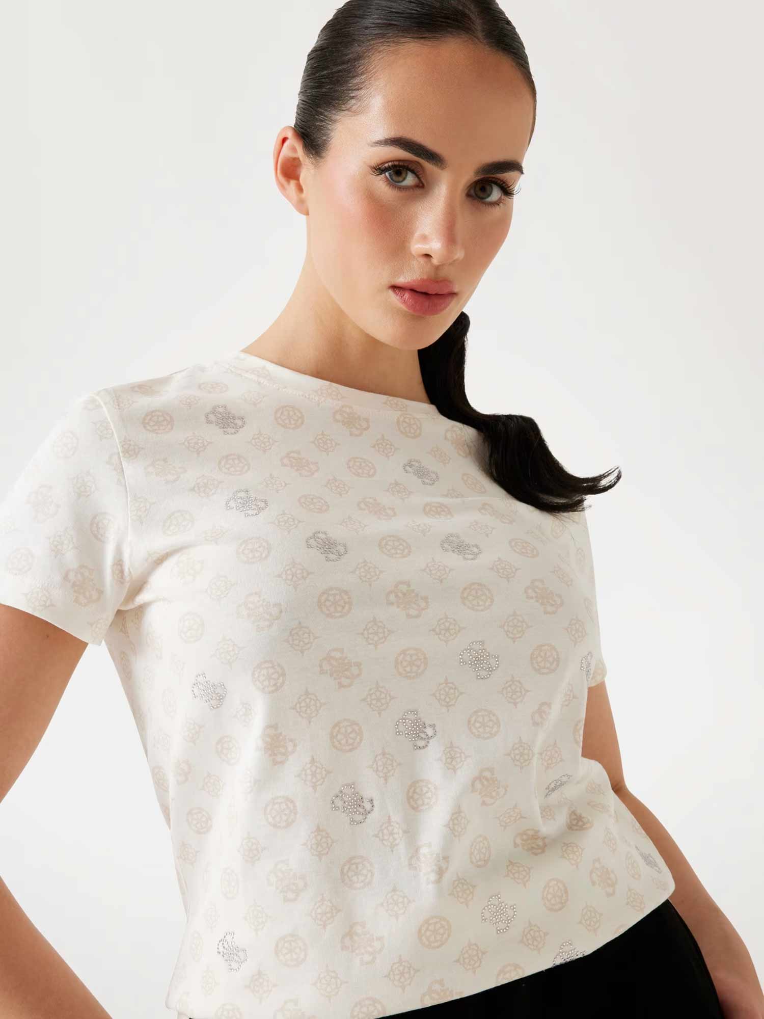 GUESS Тениска GLORIA PEONY SS T-SH