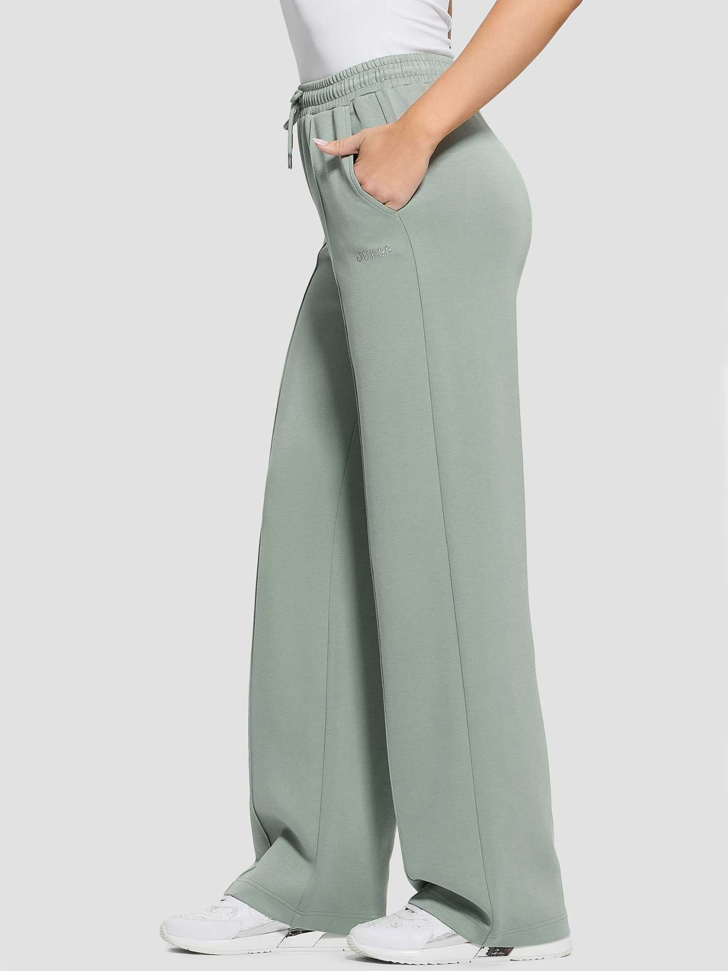 GUESS Спортно долнище GELSEY STRAIGHT LEG PANTS
