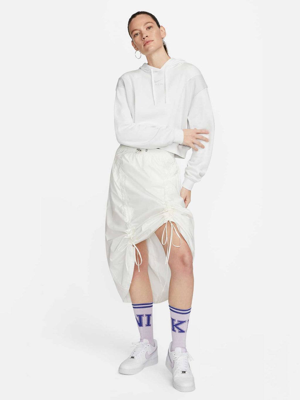 NIKE Суитшърт W NSW AIR OS MOD CROP FLC HD