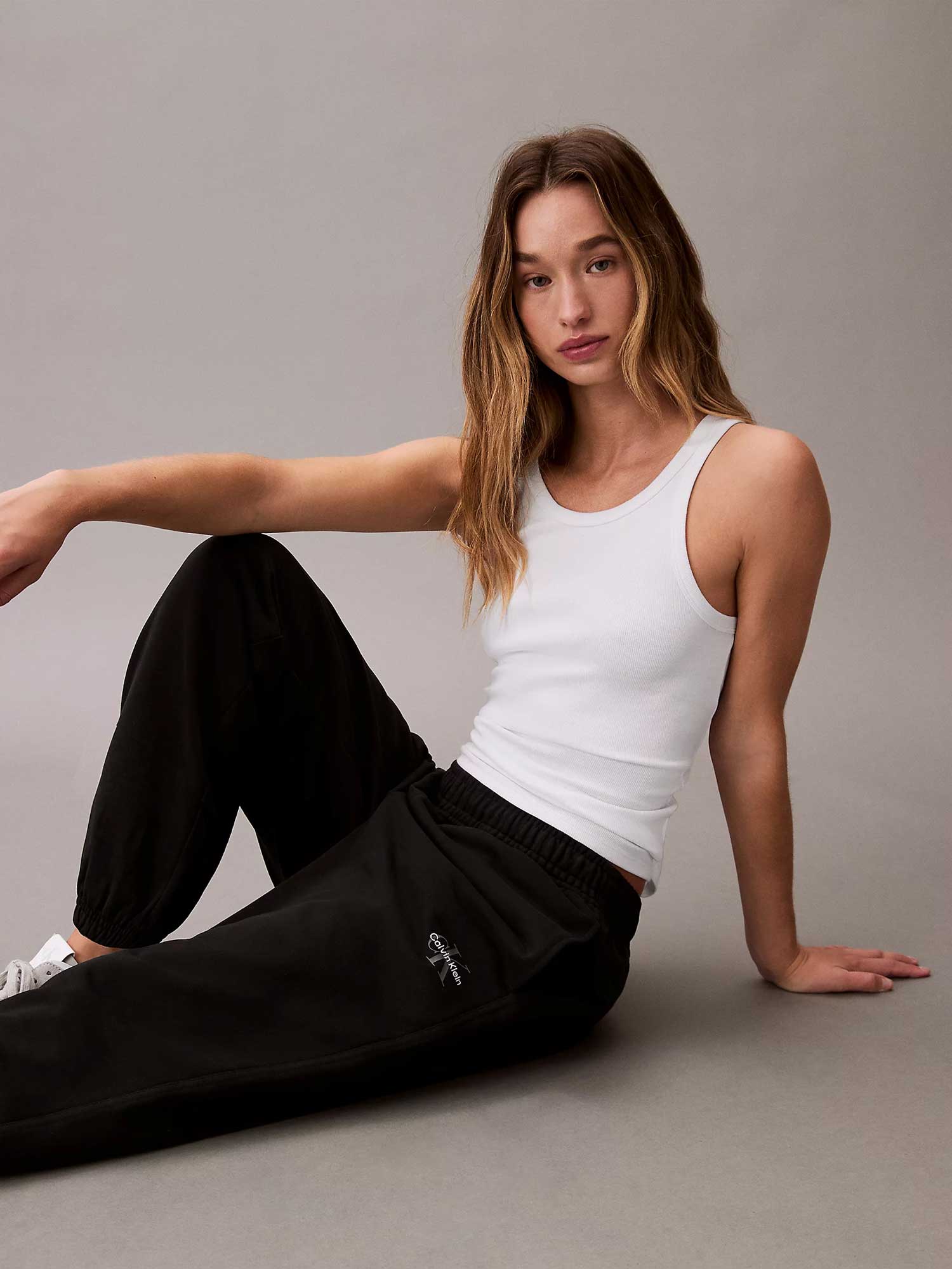 Calvin Klein Jeans Спортно долнище MONOLOGO FRENCH TERRY JOGGER