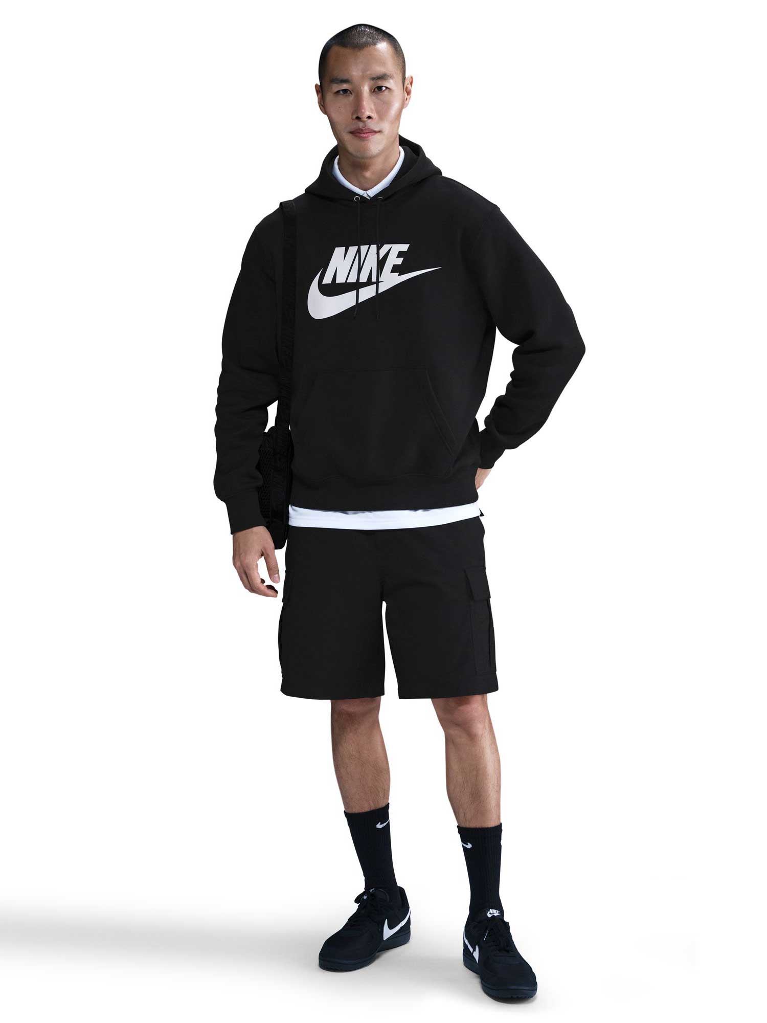 NIKE Суитшърт M NK CLUB BB PO GFX HOODIE