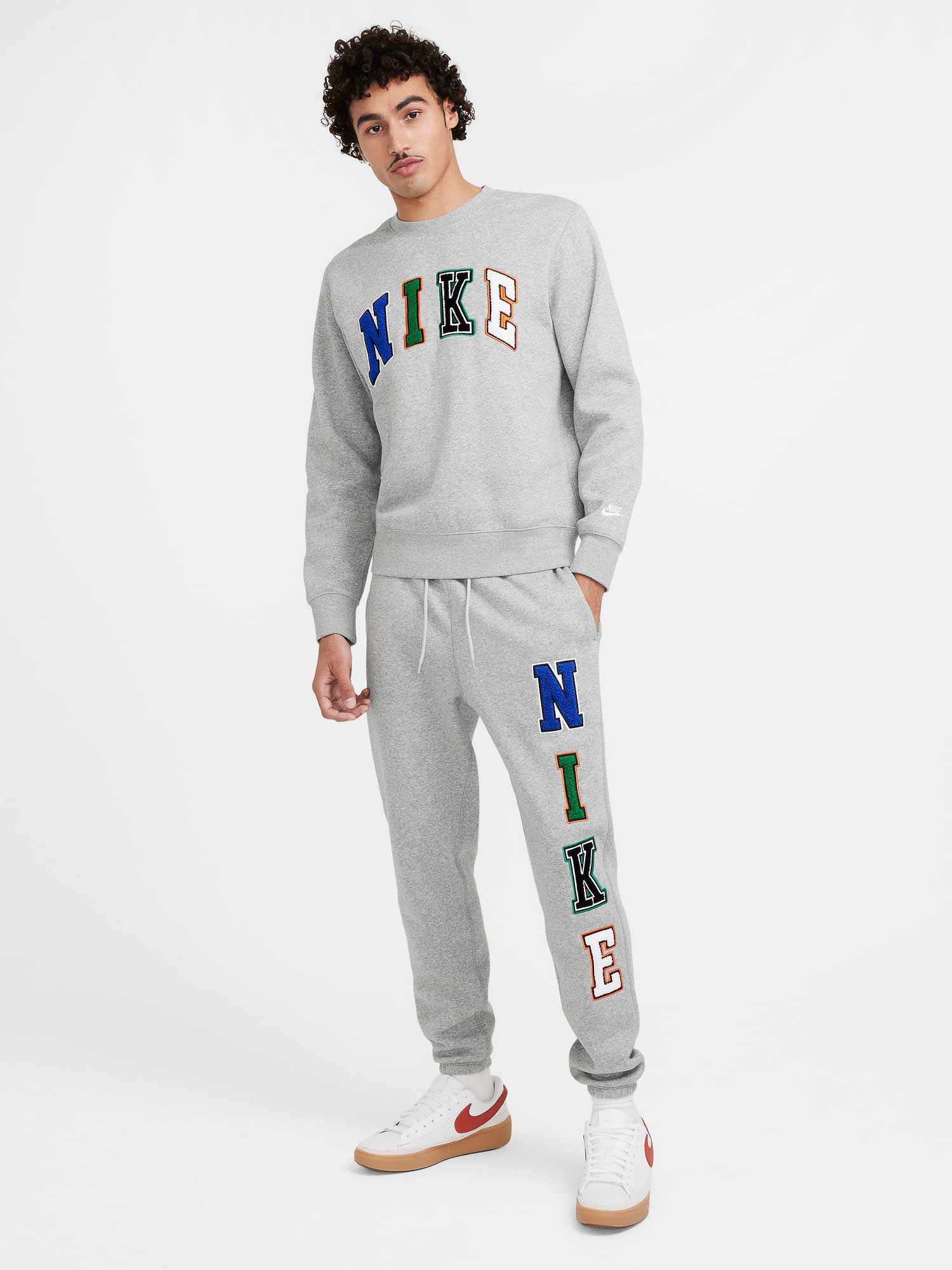 NIKE Блуза M NK CLUB BB CREW LETTERS